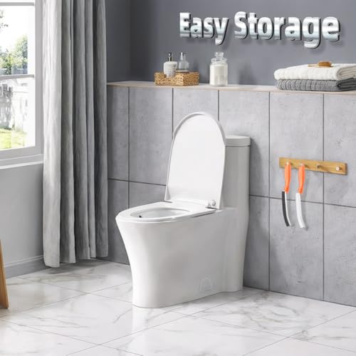TQRR 2 Pcs Toilet Scrubber Brush, Bathroom Cleaning Brush with Hanging Hole - color: Orange