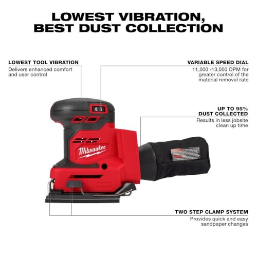 v For Milwaukee M18 Orbital 1/4 Sheet Sander (Bare Tool) + TPT Premium cart storekid