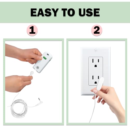 Grounding Tester with Grounding Wire (White) - color: White