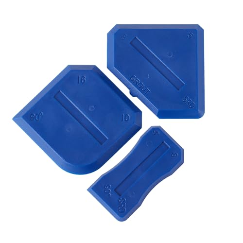Silicone Caulking Tools Compatible with Sealant Grout Finishing Sealing 3 Pieces Blue Caulk Tool Kit Caulking Finishing Tools
