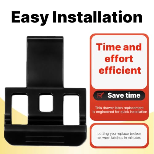 2 Pack Replacement Latch Compatible with Drawer Tool Box – Precision Compatibility, Black - color: Black 2 Pack