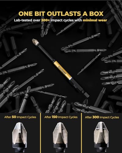 toolant PH2 Phillips Impact Bit Set, 2 Inch, 2-Piece, Magnetic - color: 2 Pack, size: 2in, PH2