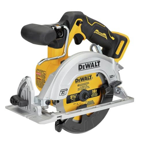 DEWALT XTREME™ 12V MAX BRUSHLESS 5-3/8" CIRCULAR SAW (Tool Only) (DCS512B) - color: Yellow