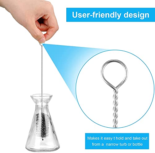Utoolmart Steel Wire Cleaning Brush, Spiral Power Brush, 0.3-inch Diameter 12-inch Length, 5pcs - color: 5pcs, size: 0.8cm