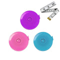 3 Pack Tape Measures Retractable Measuring Tape for Body, 60-Inch 1.5 Meter Dual Sided Flexible Ruler for Medical Craft Fabric Cloth Sewing Tailor Weight Loss Body Measuring Tape (Blue, Purple, Pink) - color: Blue,Pink,Purple