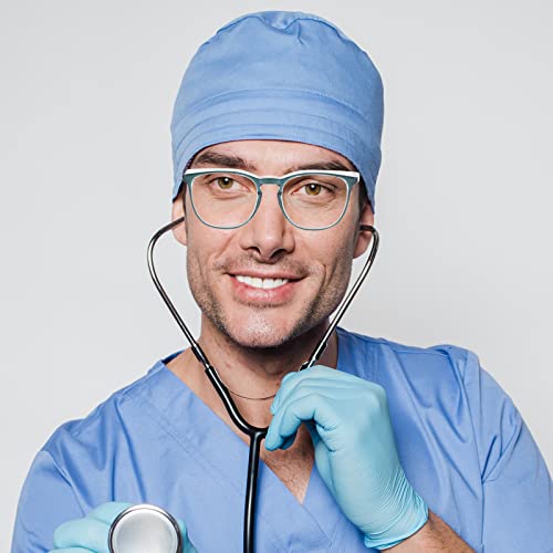 Safety Glasses for Men Women Nurses Anti Fog Stylish Fashion Comfortable Goggles with Side Shields Eye Protection for Adult - color: Dark Blue