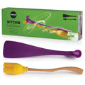 OTOTO Spatula and Pastry Brush - Silicone Heat Resistant and Basting Brush, Cooking and Baking Spatula, Spooky Witchy Gifts, Gothic Kitchen Halloween Gifts, Unique Kitchen Gadgets (Witchin) - color: Witchin