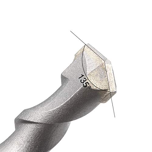 uxcell Masonry Drill Bit 14mm x 200mm Carbide Tipped Rotary Hammer Bit 10mm Round Shank for Impact Drill - size: 14mmx200mm
