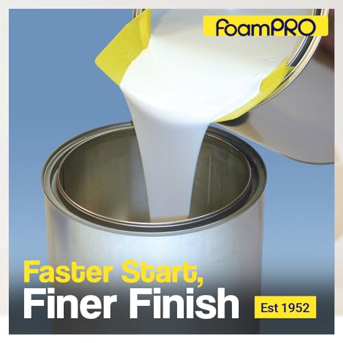 FoamPRO 61-5 Paint Can Spout, 5 Pack | One Size Fits All Pint, Quart & Gallon Cans | All In One Pouring Accessory, Brush Holder & Wiper | Paint Bucket Attachment With Yellow Mixing Tips - size: 1 Count (Pack of 5)