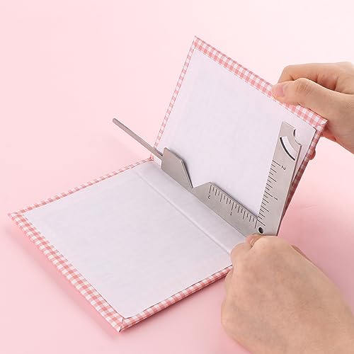 10Pcs Book Cover Guide,5-in-1 Stainless Steel Metal Bookbinding Cover Tool for Making Book Cover Creating Book or Album Covers Out of Chipboard Makes Creating Covers Out of Chipboard Simple. - color: 10Pcs