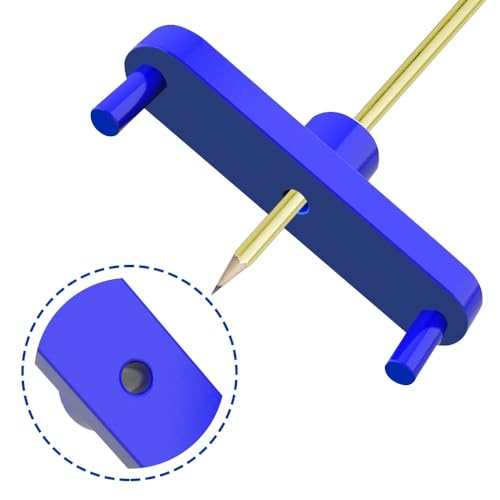 2 Pack Center Scribe Line Locator Scriber Center Finder Marker Positioner Positioning Ruler Scribing Gauge Centerline Measuring Tool for Woodworking Wooden DIY