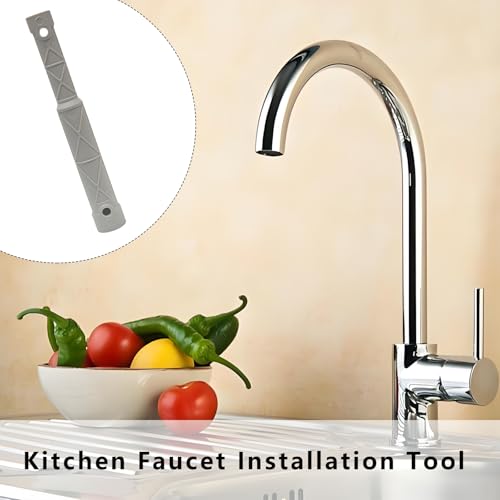 118305 Kitchen Faucet Installation Tool for Moen Kitchen Sink Faucet, Faucet Removal & Install Wrench for Sink Faucets, Faucet Tightening Wrench Tool (Grey)