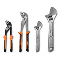 4-Piece Wrench Pliers Set,8 & 12 Inch Adjustable Wrench Set with 8 & 10 Inch Groove Joint Pliers for Home Repair - style: 4 Pack 8" & 10"&12"