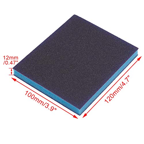 BokWin 16Pcs Sanding Sponge 60/100/120/220 Grit Sanding Blocks - size: 60 Grit/ 100 Grit/ 120 Grit/ 220 Grit