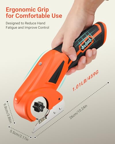 VLOXO Cordless Electric Scissors Cardboard Cutter for Leather