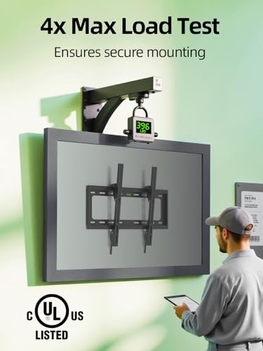 USX MOUNT Low Profile Tilt TV Wall Mount for 26-60 Inch TVs up to 99lbs - size: 26-60 inch