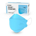 LEVENIS KN95 Face Masks 50 Pack, Breathable Comfortable and Disposable KN95 Mask, Blue - color: Adult-blue