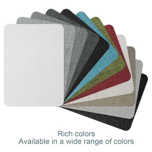 WILDREEDS 2 Pcs 8 x11 Inch Linen Repair Patches, Self-Adhesive Fabric Patch for Sofas, Couch, Furniture,Tote Bags, Car Seats (Beige Grey) - color: Beige Grey