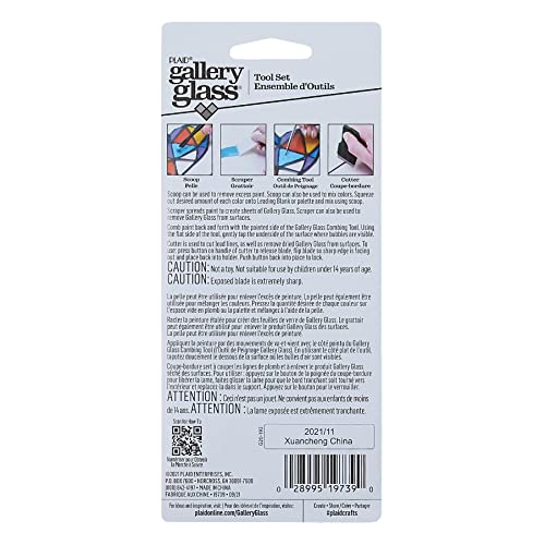 Gallery Glass Stained Glass Tool Set, 4 Piece Tool Set Perfect for Stained Glass DIY Arts and Crafts, 19739