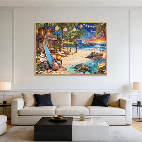 Beach House Puzzles for Adults 1000 Pieces - color: Cozy Beach