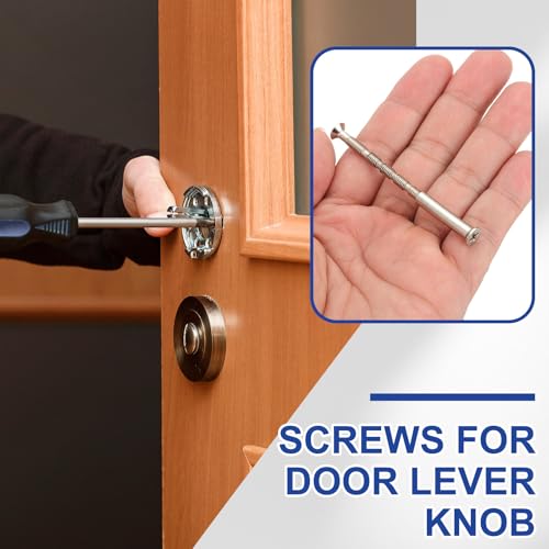 PATIKIL Door Handle Screws M4 x 50mm, 10 Set Cabinet Handle Break Away Screws for Drawer Pull with M4 x 25mm Sleeve Slub Bolt for Door Lever Knob - size: M4 x 50mm