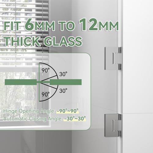 304 Stainless Steel Shower Door Hardware Kit - color: Brushed Sliver