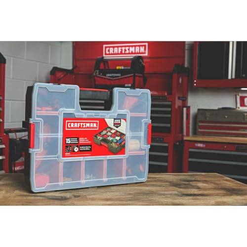 CRAFTSMAN Large Storage Organizer, 15 Compartments (CMST14027) - size: 1 Count (Pack of 1), style: Large Organizer