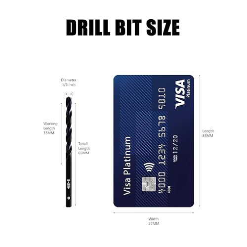 1/8inch HSS M35 Cobalt Twist Drill Bits for Metal - size: 1/8inch (10pcs)