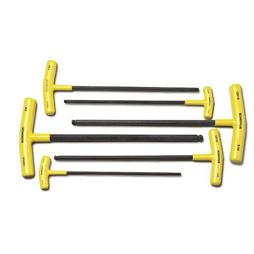 Bondhus 13187 8Piece Hex & Ball End Tip Graduated Length T-Handle Set with ProGuard Finish, 2mm - 10mm - size: 2mm - 10mm
