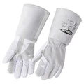 TOPDC Goatskin TIG Welding Gloves 14 Inch Large, Split Cowhide Back - color: 14 Inch Goat Grain-large