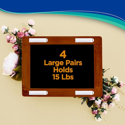 Picture Hanging Strips Heavy Duty - 64x Strips(32 Pairs), Wall Hanging Adhesive Strips for Damage-Free Picture Hangers Without Nails and Frame Mounting - size: 64x (3.7 inches x 0.75 inches)