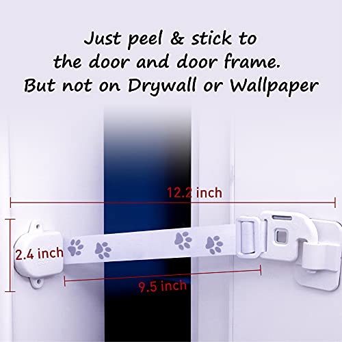 Neobay Adjustable Door Strap and Latch, Keeps Dogs Out of Litter Box - style: Basic 1 Pack
