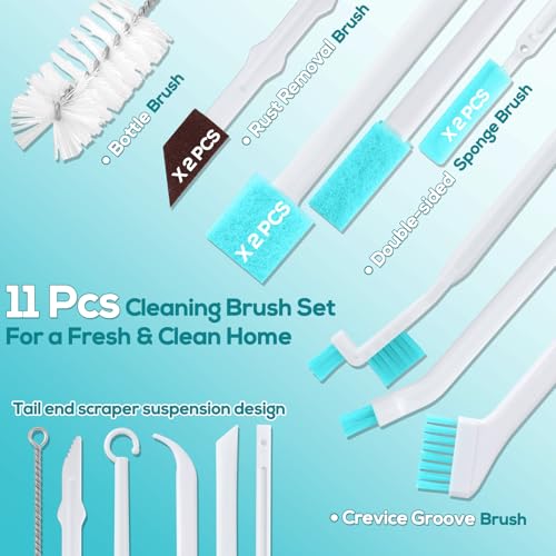 XANGNIER Humidifier Cleaner Brush Kits,11 Pcs - color: Multicolor