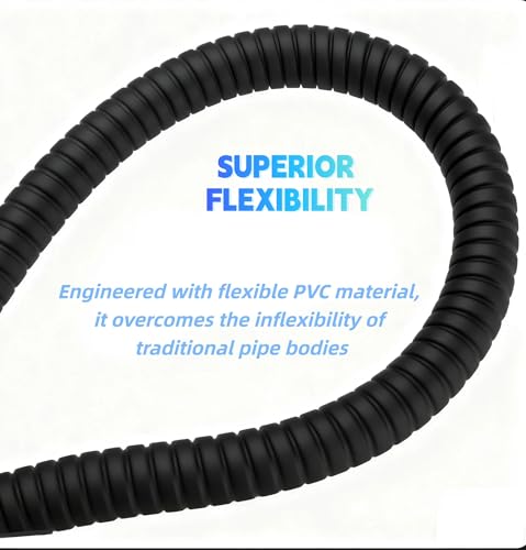59 Inch Shower Hose Replacement, Stainless Steel, Matte Black - color: Matte Black