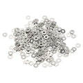 Flat Washers, 304 Stainless Steel Hardware Assorted Washer, 4 x 1.6 x 0.3 mm Fit for Bolts Screws Industrial Use (300 Pack, Silver) - size: 4 x 1.6 x 0.3 mm