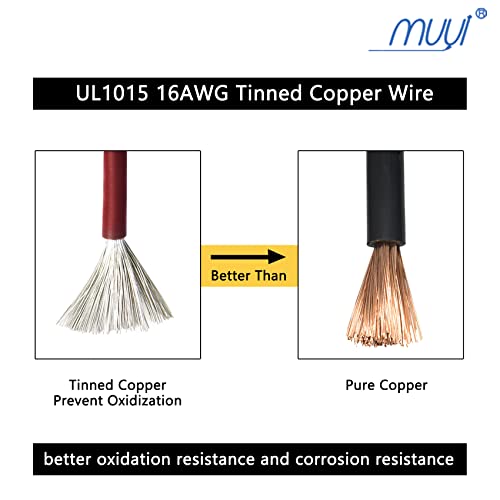 MUYI 2Pin Way 16AWG Waterproof Electrical Connector 2 Wire Connectors-5 Kit - style: 2wire connector(5 sets)
