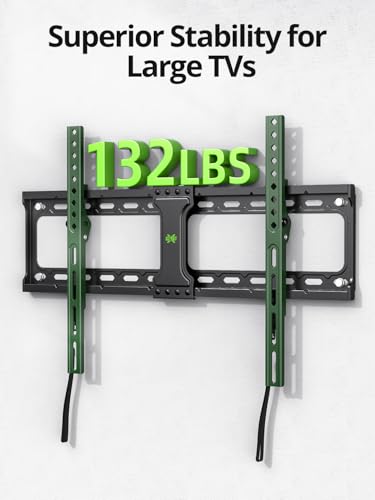 USX MOUNT Tilting TV Wall Mount for Most 37"-95" Flat Curved Screen Television, TV Bracket with Max VESA 600x400mm up to 132lbs, Low Profile Tilt Mount for 16", 24" Stud - size: 37-95 inch
