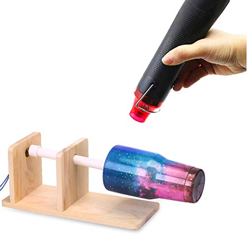 Bubble Removing Tool for Epoxy Resin and Acrylic Art, DIY Glitter Tumblers, Specially-Designed Heat Gun for Making Acrylic Resin Travel Mugs Tumblers to Remove Air Bubbles (Black) - color: Black