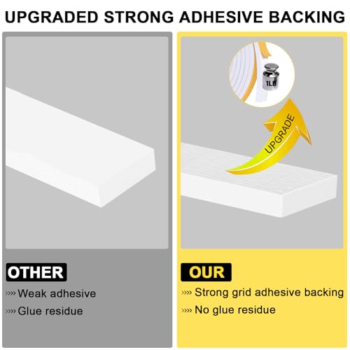 Strong Adhesive Foam Seal Strip, Multi-Gap Sealing, Cut Energy Bills - color: White, size: 1 In x 1/4 In x 33Ft