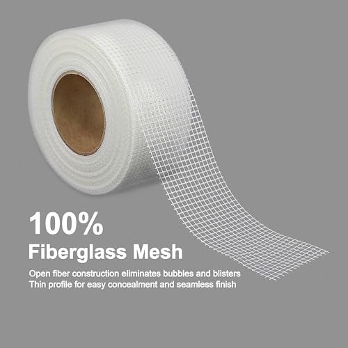 2 Packs Drywall Joint Repair Kit Self Adhesive Fiberglass Drywall Repair Patch Wall Holes Repair Kit Self Adhesive Fiberglass Wall Crack Repair Patch(2 Rolls of 2 Inch x 66 Feet) - size: 2 Packs-2 in x 66 Ft