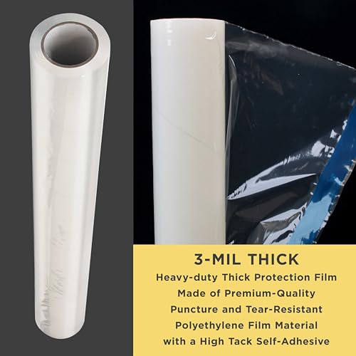 Dura-Gold Carpet Protection Film, 24-inch x 200-foot Roll, Clear Plastic - size: 24-inch-x-200-feet