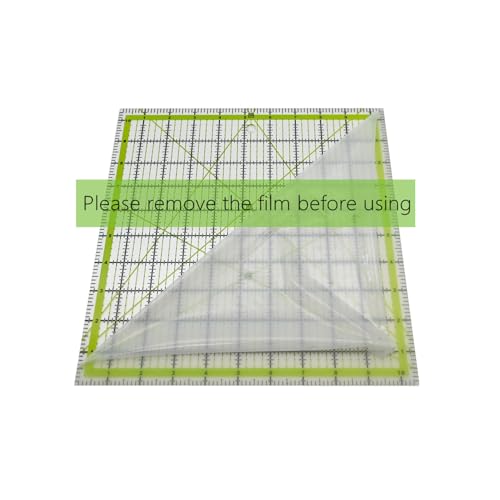 Quilting Rulers,Sewing Ruler,4 Piece Acrylic Square Quilting Templates,Clear Precision Ruler for Quilting Sewing,Tools Supplies Accessories Green(3.5"x3.5" 5"x5" 6.5"x6.5" 10.5"x10.5") - color: Green