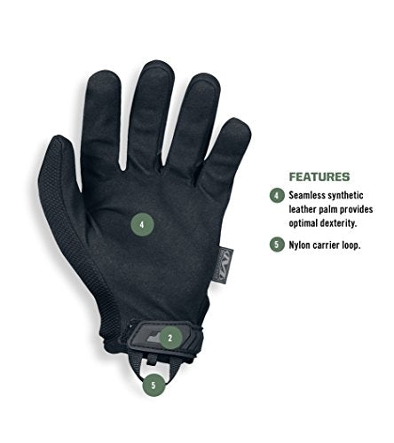 Mechanix Wear Original Tactical Covert Gloves, Small - color: Black, size: Small