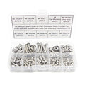 260PCS #6-32 UNC 304 SS Phillips Pan Head Screws Nuts & Washers Kit - size: #6-32UNC