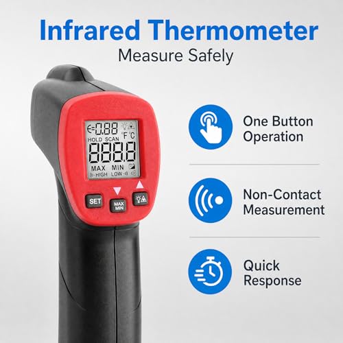 UNI-T UT300S Laser Infrared Thermometer -32℃～400℃Termometro Digital Industrial Non Contact Laser Temperature Meter Gun