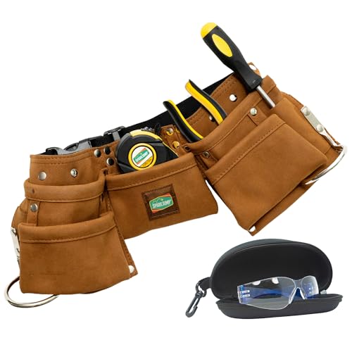 Sparkjump Kids Brown Tool Belt, Adjustable Tool Belt for Toddlers and Kids - color: Brown Tool Belt