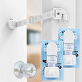 Neobay Adjustable Door Strap and Latch, Damage-Free Cat Door Latch to Keep Dog Out of Litter Box, Economical Alternative of Pet Gates and Interior Cat Door, Basic 2 Packs - style: Basic 2 Packs