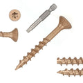 Wood Screws #8 x 1-1/2’’, T25 Star Torx Drive Flat Head Deck Screws, Brown, 165Pcs (1lb) - color: Brown, size: 8X1-1/2’’