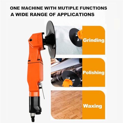 7" Pneumatic Orbital Sander Polisher, 4500 RPM Adjustable Speed Air Tool