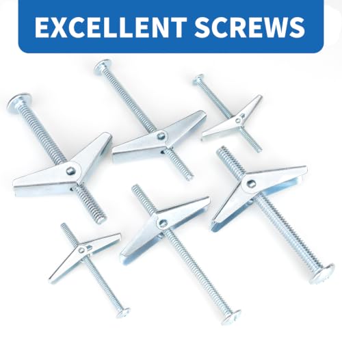50pcs 1/8 Inch Hollow Wall Anchors for Drywall Ceiling - size: 1/8 Inch